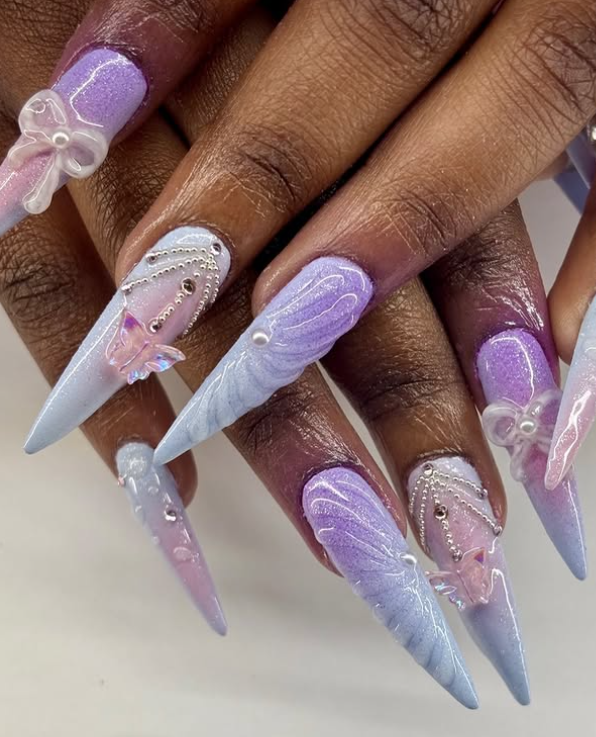Gel X avec charms 3D